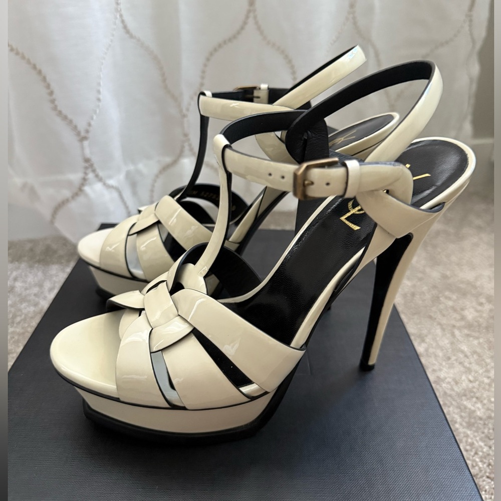 Saint Laurent Women's Tribute Platform Sandals